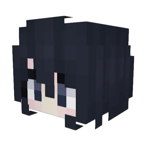 a1icee_ Minecraft avatar head, 3D render