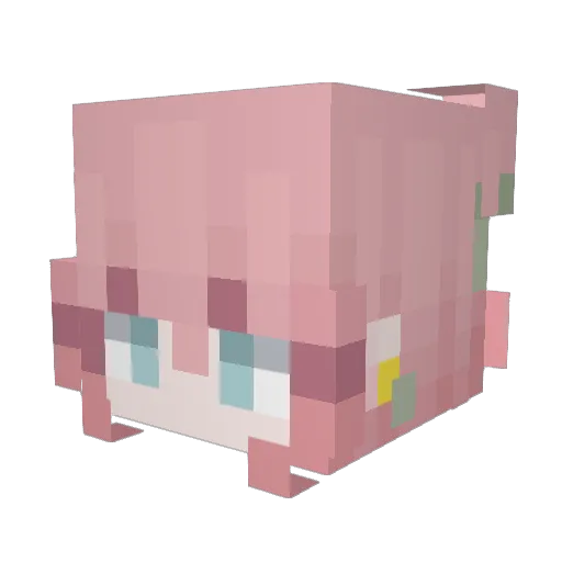a1iz4 Minecraft avatar head, 3D render