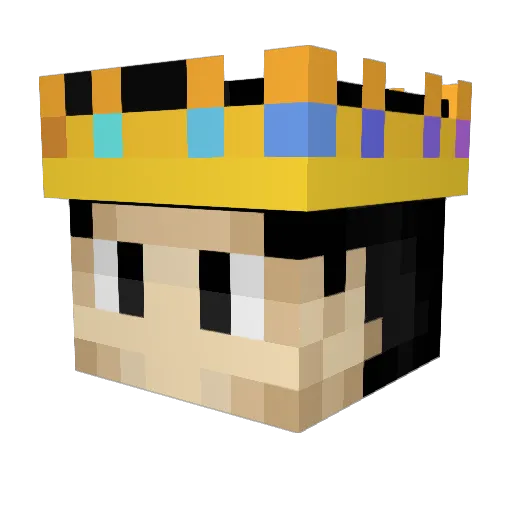 a1nb Minecraft avatar head, 3D render