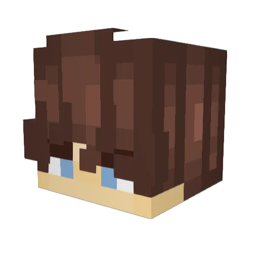 a1rr_ Minecraft avatar head, 3D render
