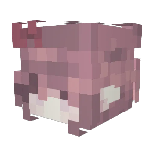 a1ssha Minecraft avatar head, 3D render