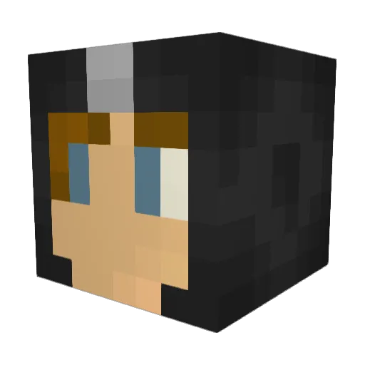 a1umpy Minecraft avatar head, 3D render