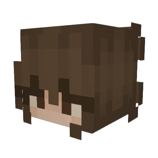 a1yssaa Minecraft avatar head, 3D render