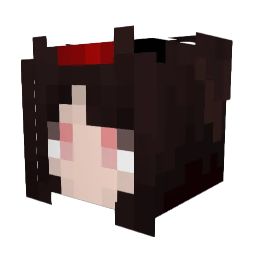 a213x1 Minecraft avatar head, 3D render