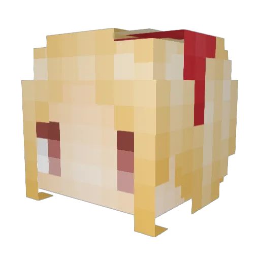 a2uk1 Minecraft avatar head, 3D render