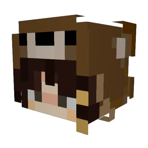 a3thyr Minecraft avatar head, 3D render