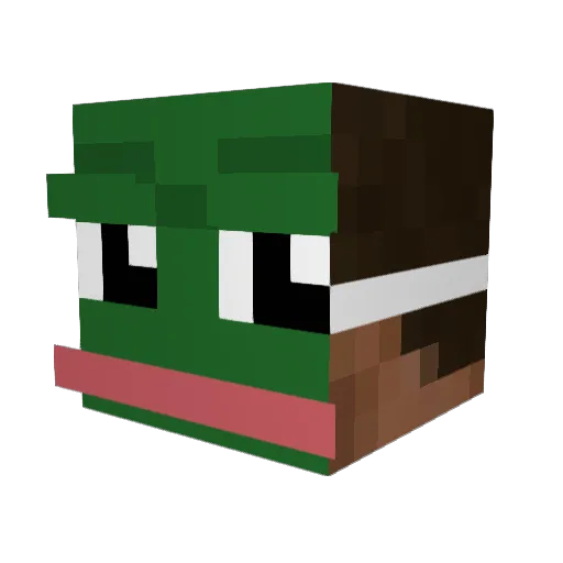 a4u_ Minecraft avatar head, 3D render