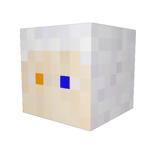 a5a2 Minecraft avatar head, 3D render