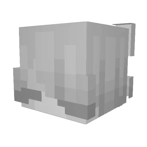 a5kii Minecraft avatar head, 3D render