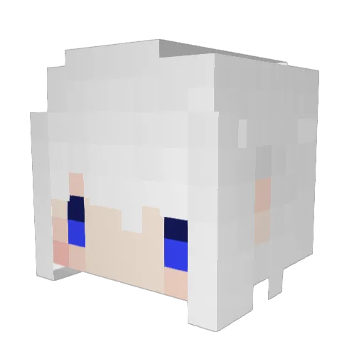 a612054 Minecraft avatar head, 3D render