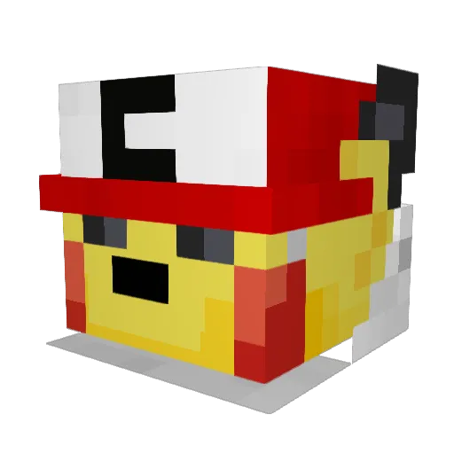 a666777a Minecraft avatar head, 3D render