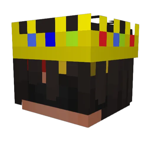 a7604 Minecraft avatar head, 3D render