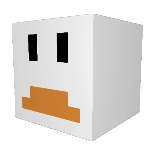a7hos Minecraft avatar head, 3D render