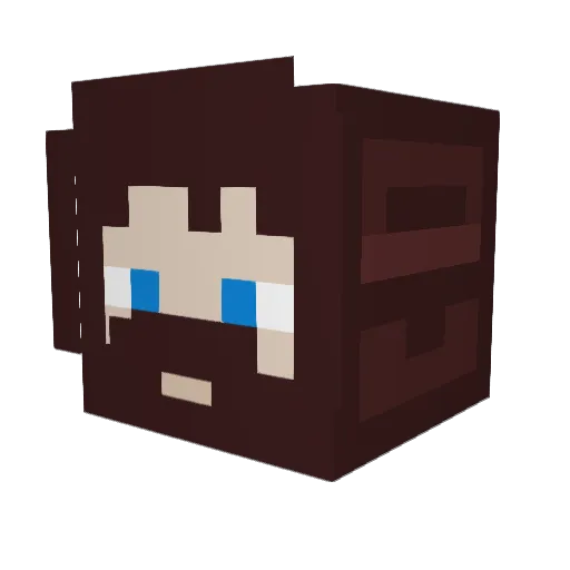 a7madk1 Minecraft avatar head, 3D render