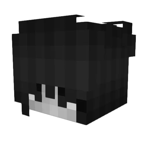 a8eme Minecraft avatar head, 3D render