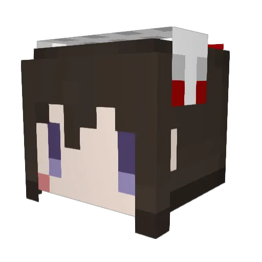 a9bee Minecraft avatar head, 3D render