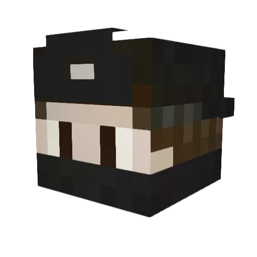 a9db Minecraft avatar head, 3D render