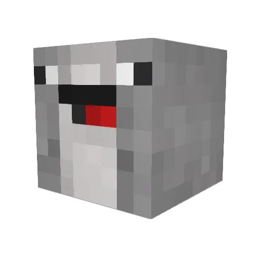 aAcap_c3 Minecraft avatar head, 3D render