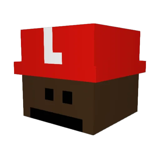 aB0rris_ Minecraft avatar head, 3D render