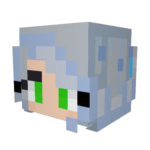 aBEARDa Minecraft avatar head, 3D render