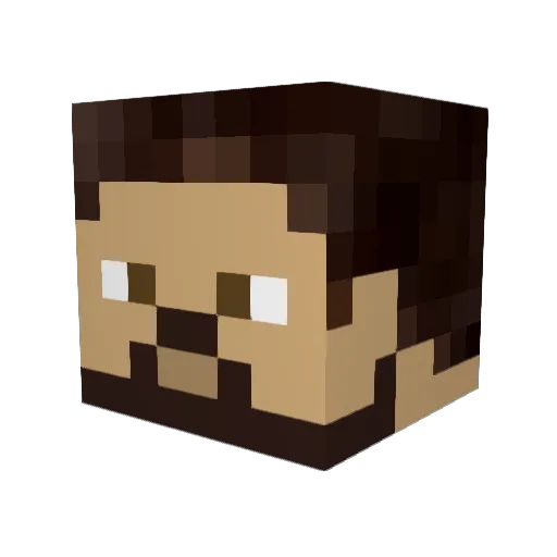 aCrazyDutchman Minecraft avatar head, 3D render