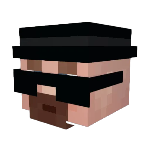 aCup0fBlackTea_ Minecraft avatar head, 3D render