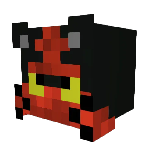 aDSilxs Minecraft avatar head, 3D render