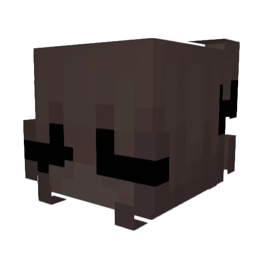 aDegrader Minecraft avatar head, 3D render