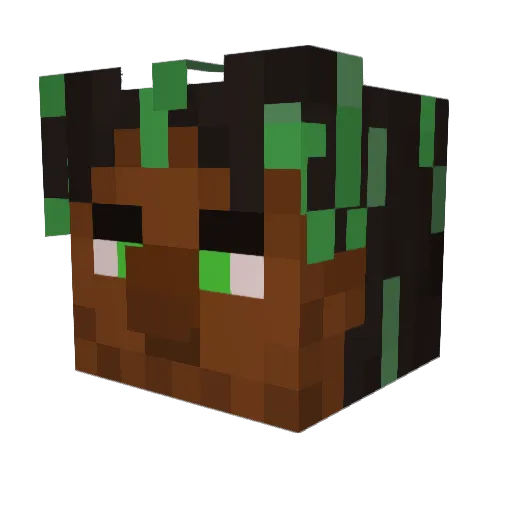aDissamal Minecraft avatar head, 3D render