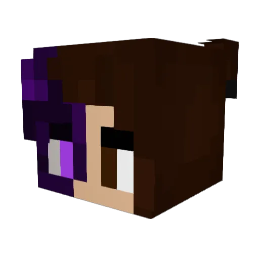 aDoopy Minecraft avatar head, 3D render