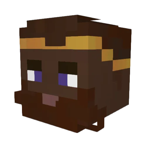 aEnes Minecraft avatar head, 3D render