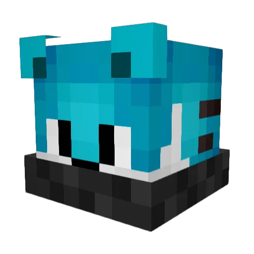 aFTornado Minecraft avatar head, 3D render