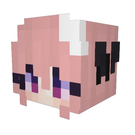 aFool__ Minecraft avatar head, 3D render