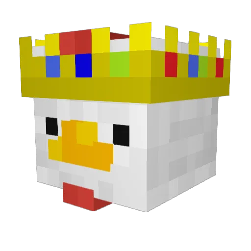 aFrostedGod Minecraft avatar head, 3D render