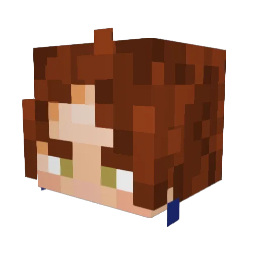 aGhost_and_aStar Minecraft avatar head, 3D render