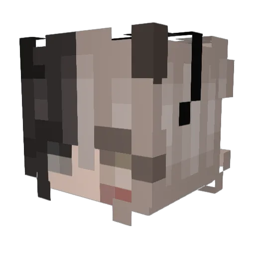 aGiZa_ Minecraft avatar head, 3D render