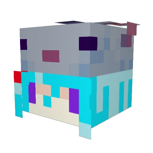 aGonieDyn Minecraft avatar head, 3D render