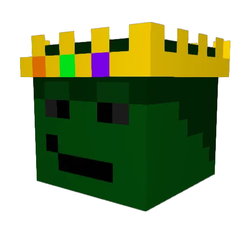 aKZ120 Minecraft avatar head, 3D render