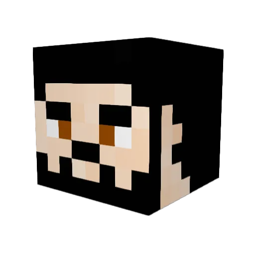 aLECS_ak Minecraft avatar head, 3D render