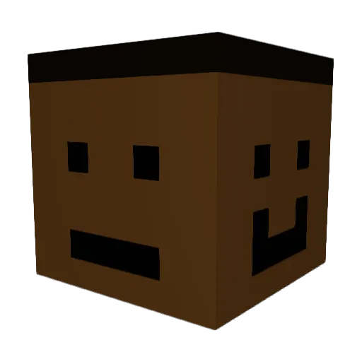 aLTERbert Minecraft avatar head, 3D render