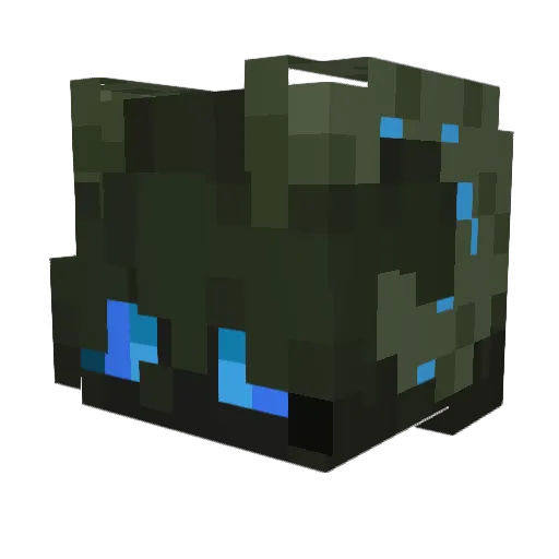 aLilica Minecraft avatar head, 3D render