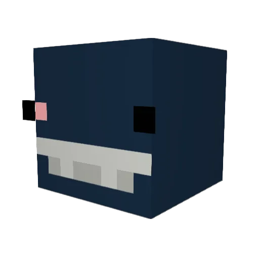 aLolAlek Minecraft avatar head, 3D render