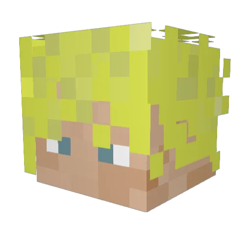 aMAthysTEN Minecraft avatar head, 3D render