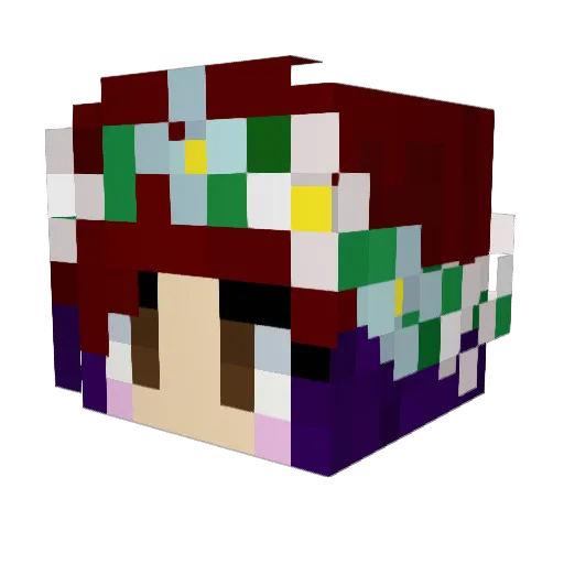 aMangosLove Minecraft avatar head, 3D render