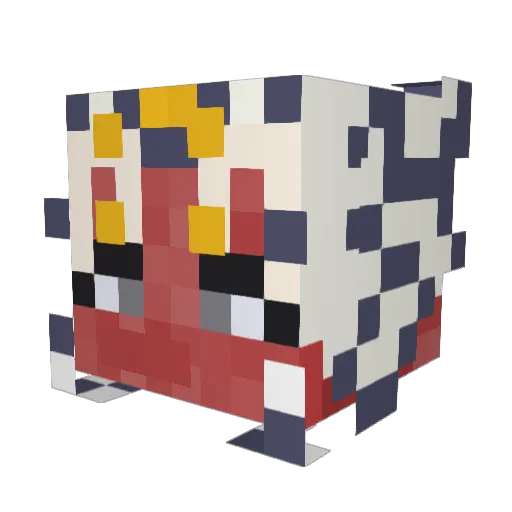 aMarshmallow_ Minecraft avatar head, 3D render