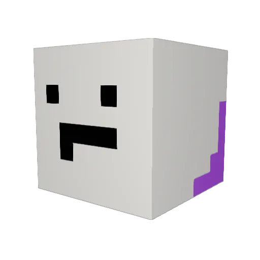 aMcPickle Minecraft avatar head, 3D render