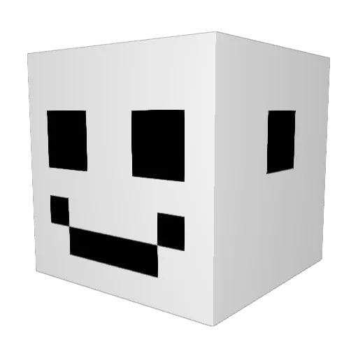 aMoonMan Minecraft avatar head, 3D render