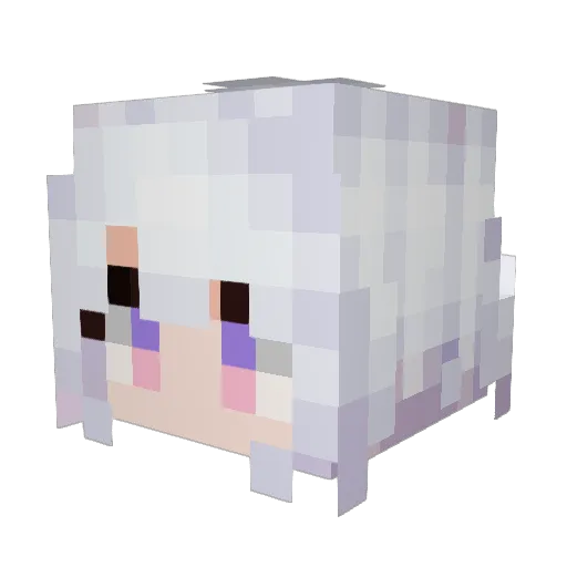 aN13Y_ Minecraft avatar head, 3D render
