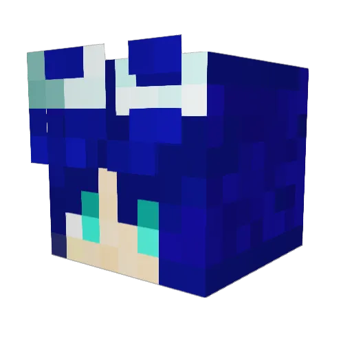 aPPle328 Minecraft avatar head, 3D render