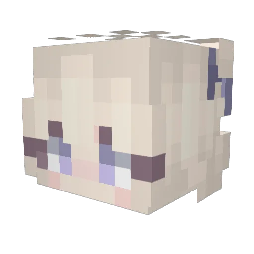 aPerfect Minecraft avatar head, 3D render